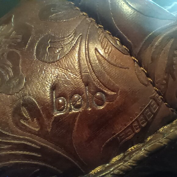 BOLO Brown Paisley / Lace Slip-on Women's Clogs Size 6 - Picture 8 of 10